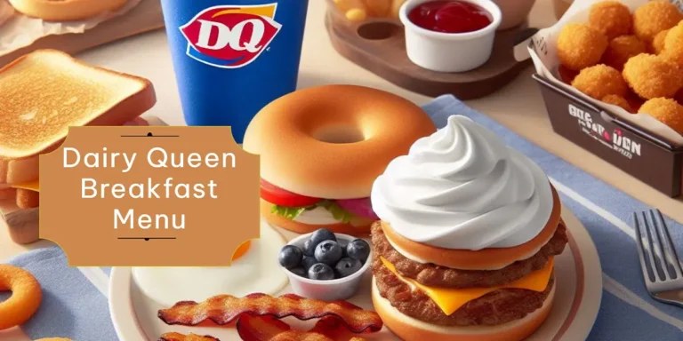 Dairy Queen Breakfast Menu with Prices