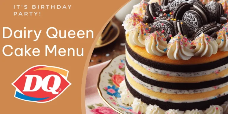 Dairy Queen Cakes Menu with Prices