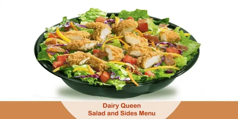 Dairy Queen Salad and Sides Menu